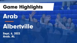 Arab  vs Albertville  Game Highlights - Sept. 6, 2022