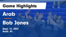 Arab  vs Bob Jones  Game Highlights - Sept. 12, 2022