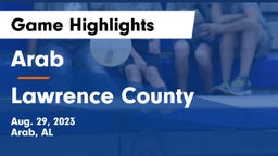 Arab  vs Lawrence County  Game Highlights - Aug. 29, 2023