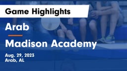 Arab  vs Madison Academy  Game Highlights - Aug. 29, 2023