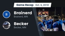 Recap: Brainerd  vs. Becker  2018