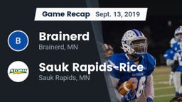 Recap: Brainerd  vs. Sauk Rapids-Rice  2019