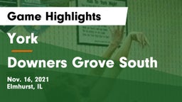 York  vs Downers Grove South  Game Highlights - Nov. 16, 2021