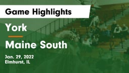 York  vs Maine South  Game Highlights - Jan. 29, 2022