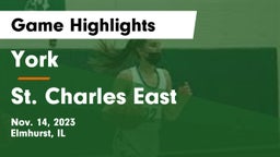 York  vs St. Charles East  Game Highlights - Nov. 14, 2023