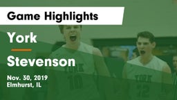 York  vs Stevenson  Game Highlights - Nov. 30, 2019