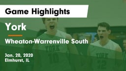 York  vs Wheaton-Warrenville South  Game Highlights - Jan. 20, 2020