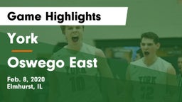 York  vs Oswego East Game Highlights - Feb. 8, 2020