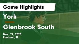 York  vs Glenbrook South  Game Highlights - Nov. 22, 2023
