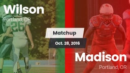 Matchup: Wilson  vs. Madison  2016