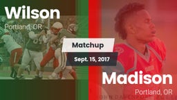 Matchup: Wilson  vs. Madison  2017