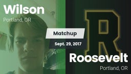 Matchup: Wilson  vs. Roosevelt  2017
