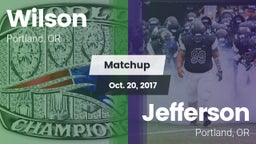 Matchup: Wilson  vs. Jefferson  2017