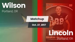 Matchup: Wilson  vs. Lincoln  2017