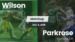 Matchup: Wilson  vs. Parkrose  2018