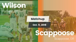 Matchup: Wilson  vs. Scappoose  2018
