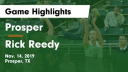Prosper  vs Rick Reedy  Game Highlights - Nov. 14, 2019