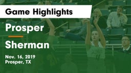 Prosper  vs Sherman  Game Highlights - Nov. 16, 2019