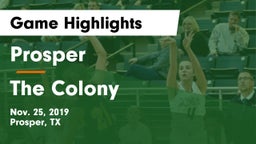 Prosper  vs The Colony  Game Highlights - Nov. 25, 2019