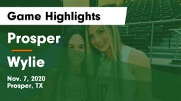 Prosper  vs Wylie  Game Highlights - Nov. 7, 2020