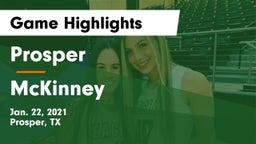 Prosper  vs McKinney  Game Highlights - Jan. 22, 2021