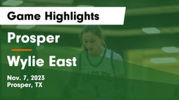 Prosper  vs Wylie East  Game Highlights - Nov. 7, 2023