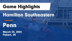 Hamilton Southeastern  vs Penn  Game Highlights - March 23, 2024