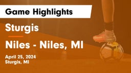 Sturgis  vs Niles - Niles, MI Game Highlights - April 25, 2024