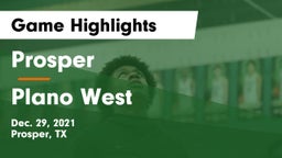 Prosper  vs Plano West  Game Highlights - Dec. 29, 2021