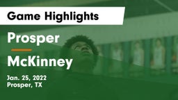 Prosper  vs McKinney  Game Highlights - Jan. 25, 2022