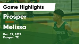 Prosper  vs Melissa  Game Highlights - Dec. 29, 2023