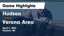 Hudson  vs Verona Area  Game Highlights - April 3, 2022