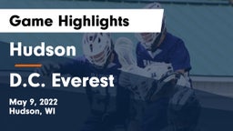 Hudson  vs D.C. Everest  Game Highlights - May 9, 2022
