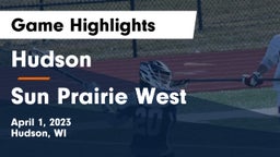 Hudson  vs Sun Prairie West  Game Highlights - April 1, 2023