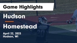 Hudson  vs Homestead  Game Highlights - April 22, 2023