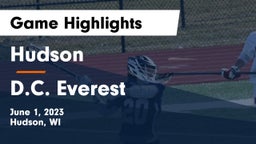 Hudson  vs D.C. Everest  Game Highlights - June 1, 2023