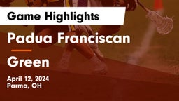 Padua Franciscan  vs Green  Game Highlights - April 12, 2024