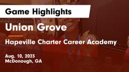 Union Grove  vs Hapeville Charter Career Academy Game Highlights - Aug. 10, 2023