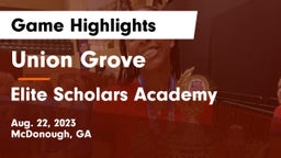 Union Grove  vs Elite Scholars Academy  Game Highlights - Aug. 22, 2023