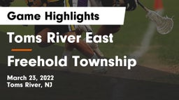 Toms River East  vs Freehold Township  Game Highlights - March 23, 2022