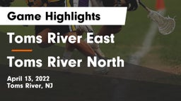 Toms River East  vs Toms River North Game Highlights - April 13, 2022