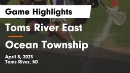 Toms River East  vs Ocean Township  Game Highlights - April 8, 2023