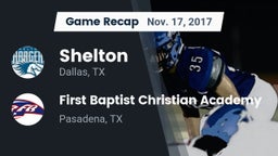Recap: Shelton  vs. First Baptist Christian Academy 2017