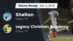 Recap: Shelton  vs. Legacy Christian Academy  2018