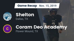 Recap: Shelton  vs. Coram Deo Academy  2019