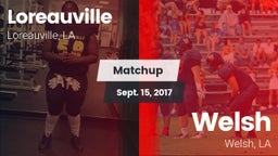Matchup: Loreauville High vs. Welsh  2017