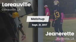 Matchup: Loreauville High vs. Jeanerette  2017