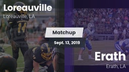 Matchup: Loreauville High vs. Erath  2019