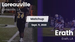 Matchup: Loreauville High vs. Erath  2020