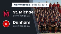 Recap: St. Michael  vs. Dunham  2018